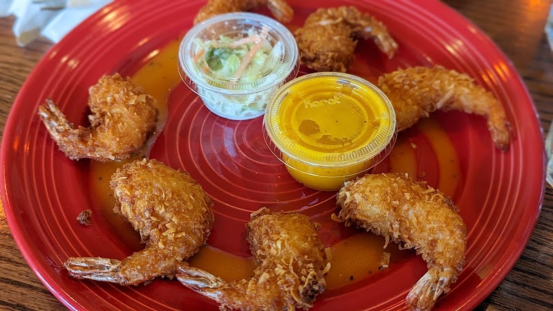 Coconut shrimp with mango sauce