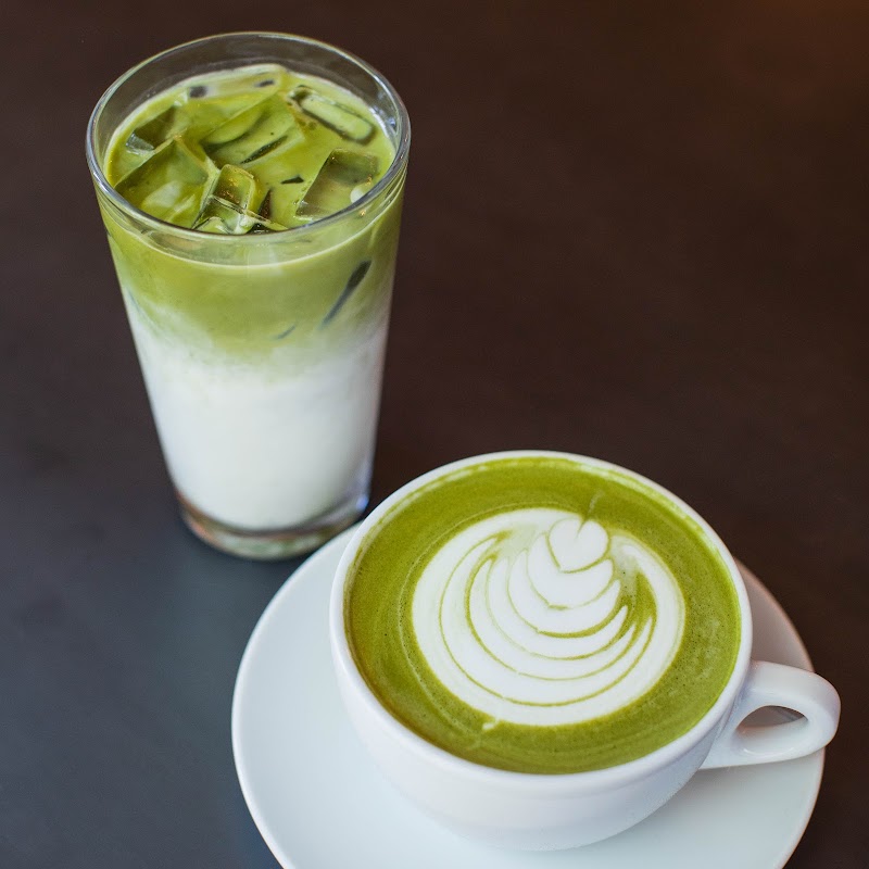 Iced and hot matcha
