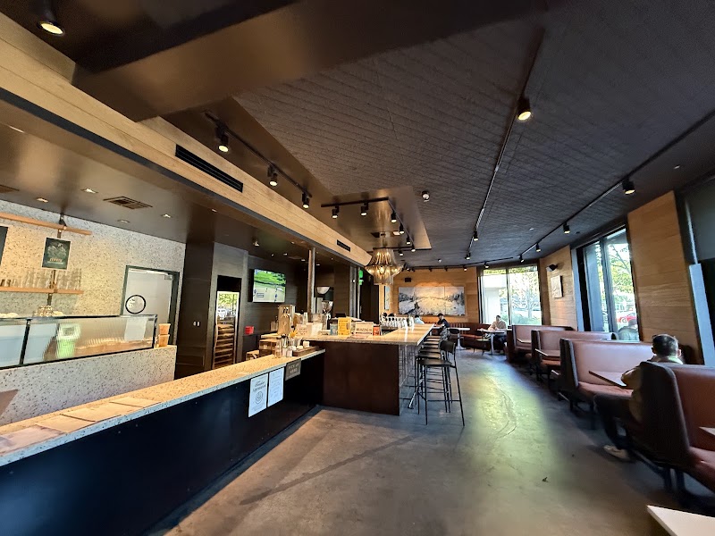 Spacious café seating area