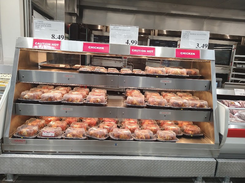 Hot rotisserie chicken, ready now