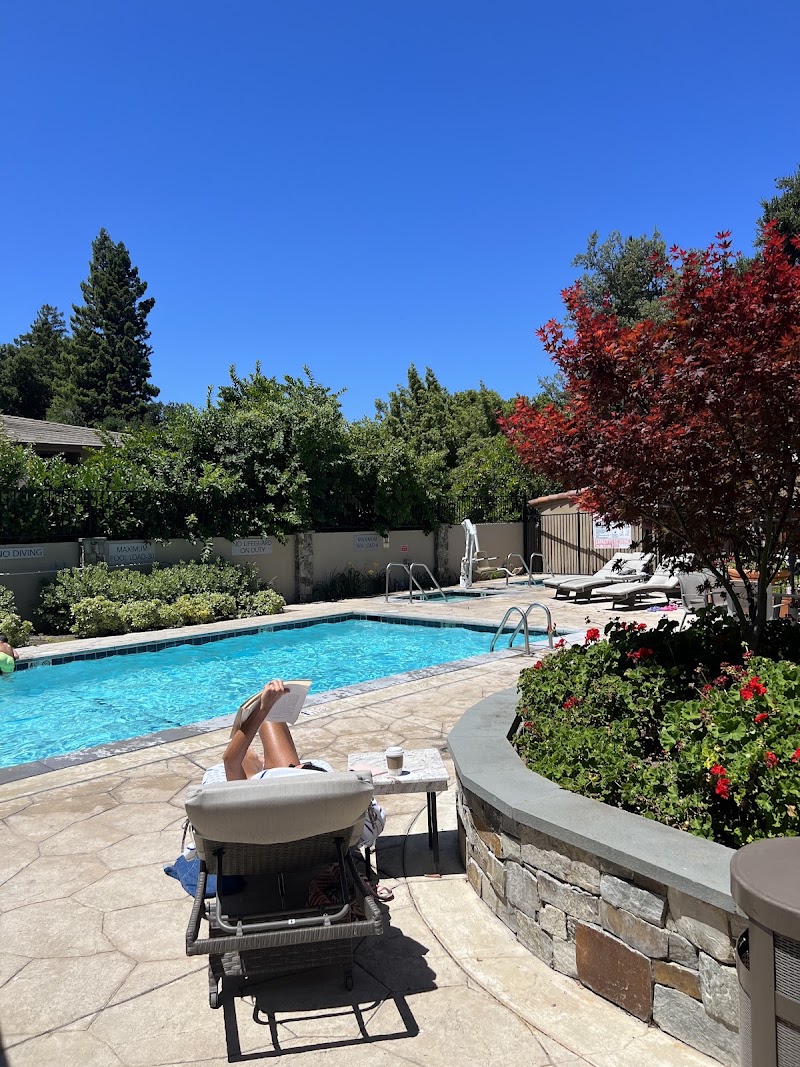 Sunny poolside relaxation