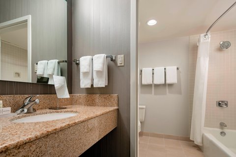 Clean, refreshed bathroom amenities