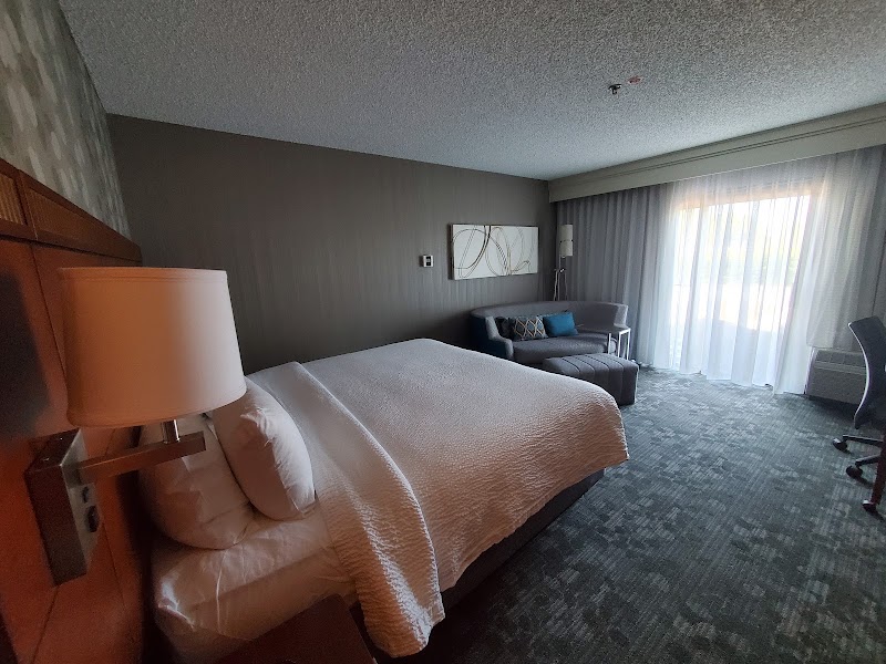 Spacious king room with seating