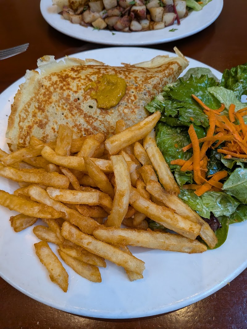 Savory crepe with sides