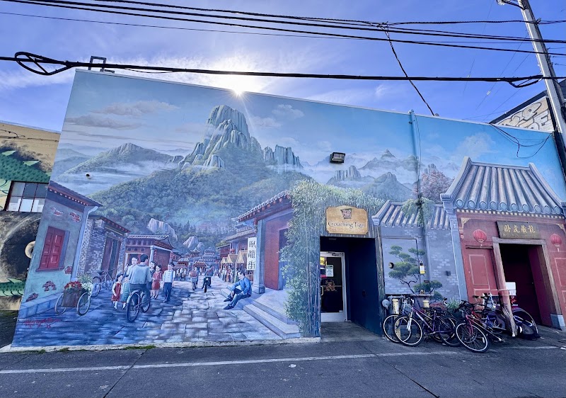 Vivid Chinese village mural