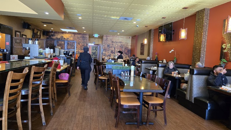 Warm, welcoming dining room