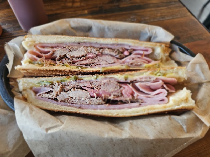 Cuban sandwich, generously filled