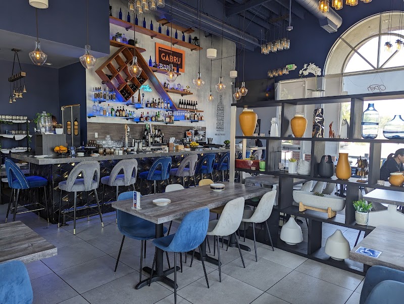 Stylish bar, open seating