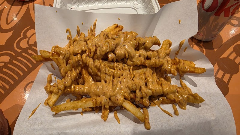 Masala-sauced crispy fries