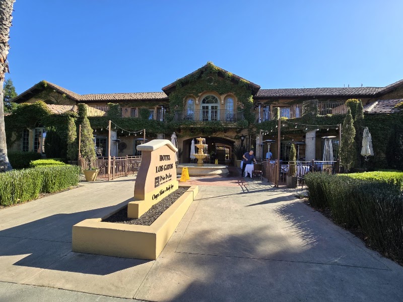 Sun-lit courtyard entrance