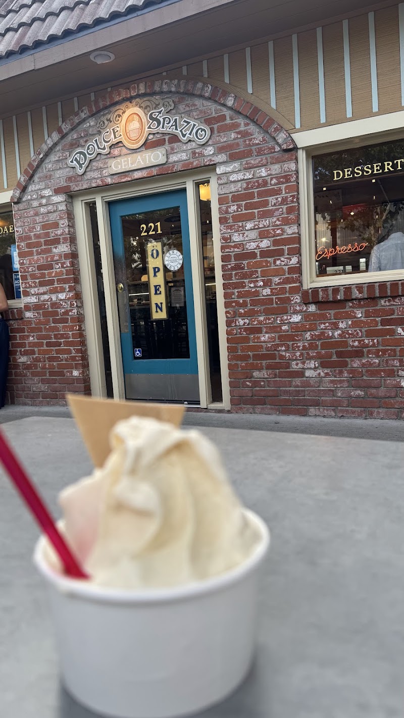 Gelato enjoyed outside