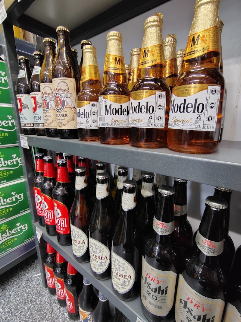 Well-stocked off licence selection