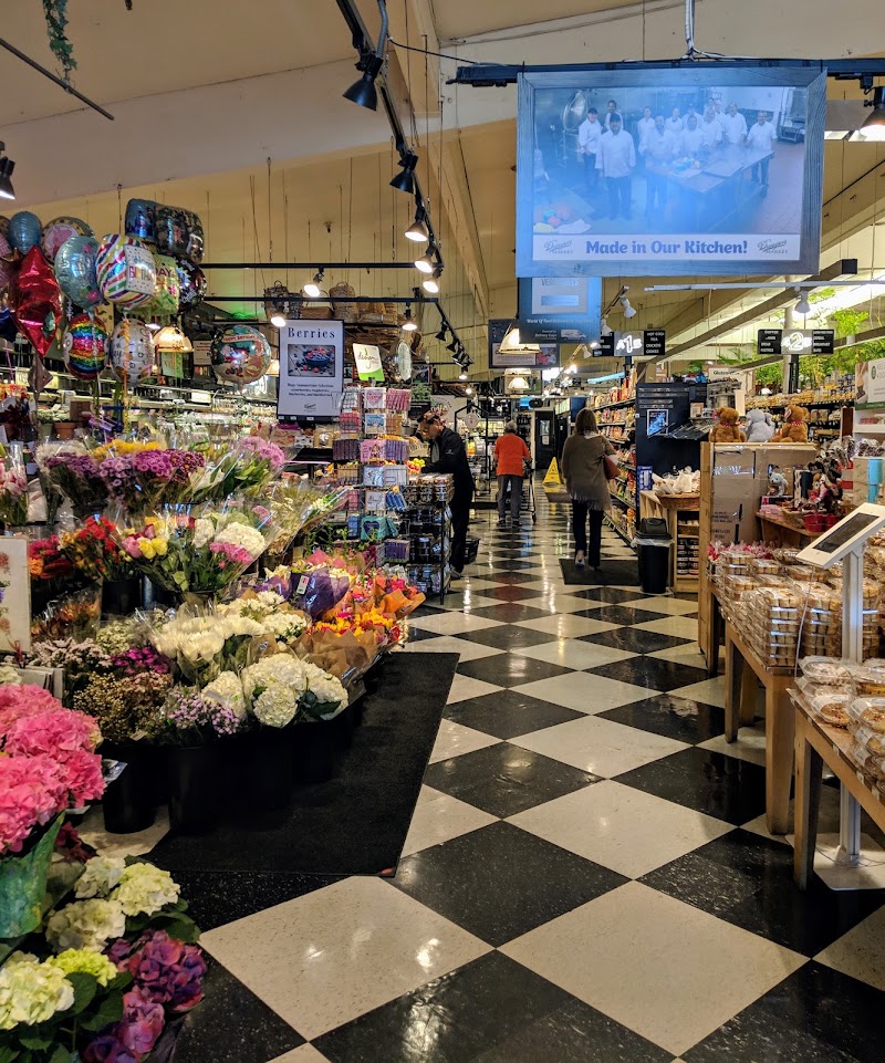 Vibrant flowers and bakery