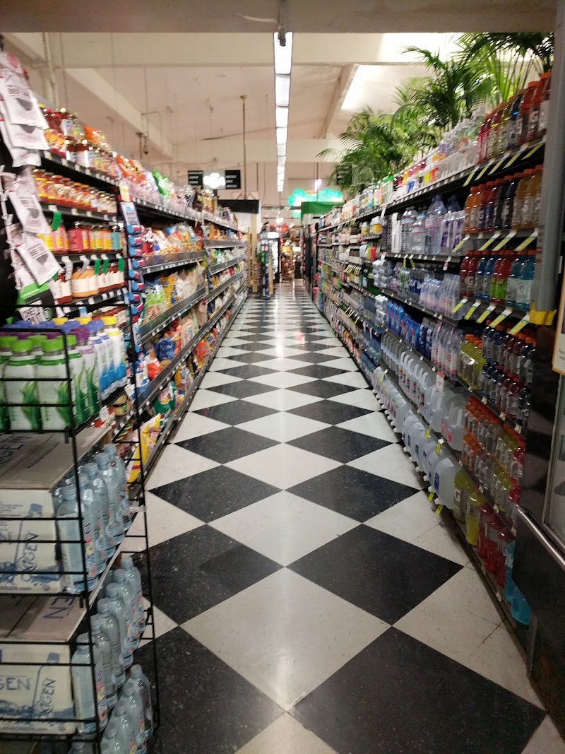 Well-stocked beverage aisle
