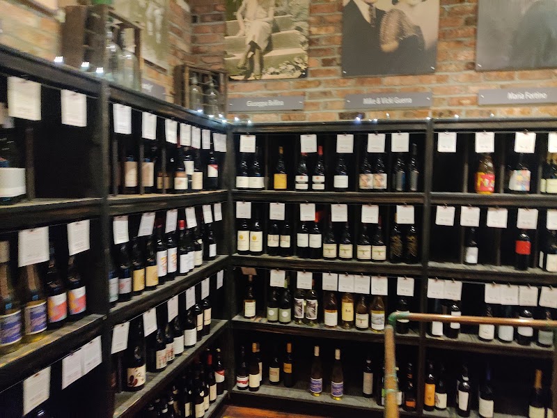 Curated wine wall selection