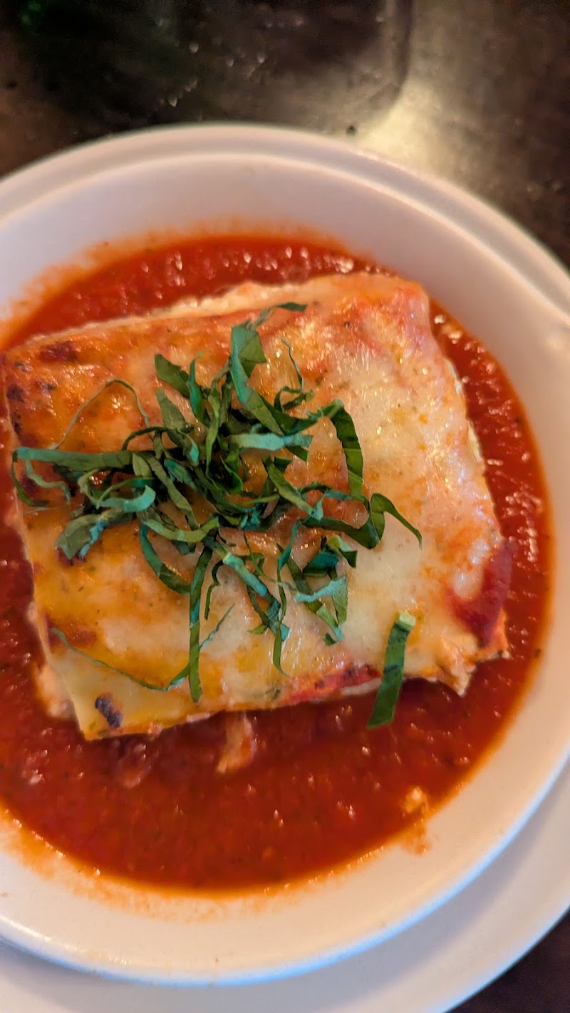Rustic lasagna in tomato sauce