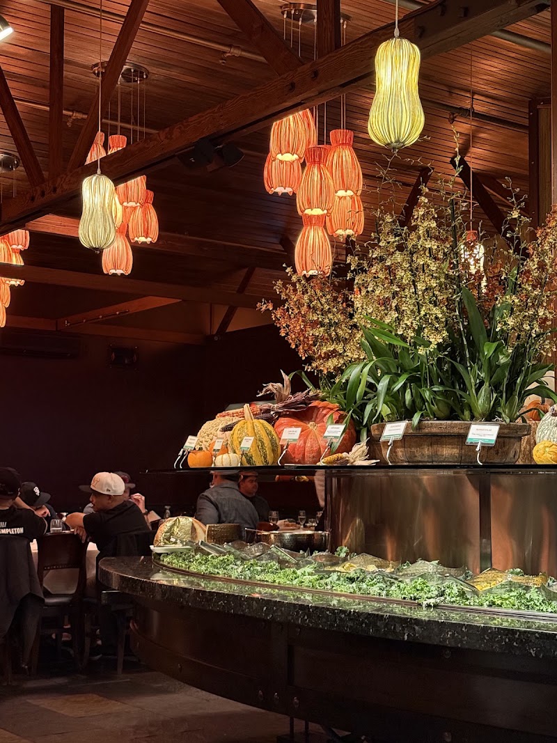 Warm dining room buffet