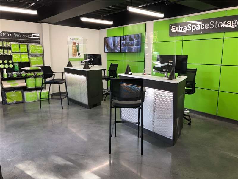 Bright welcoming office lobby