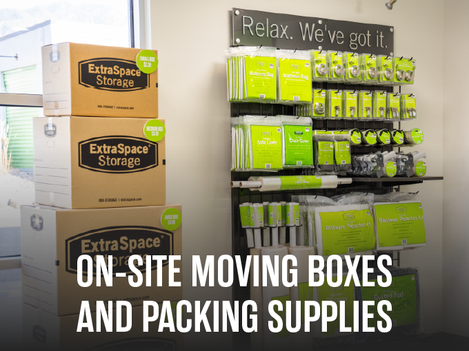Packing supplies on-site
