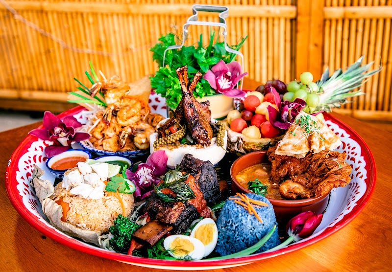 Vibrant Thai feast platter