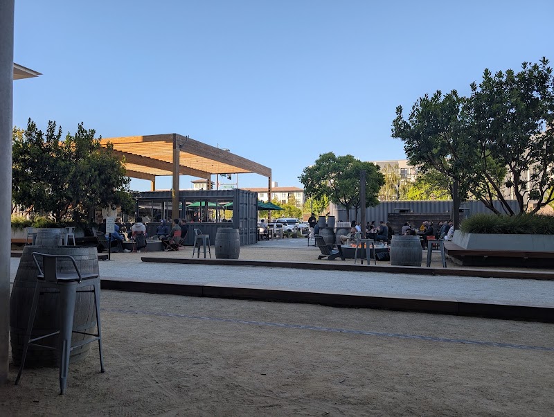 Spacious open-air garden seating