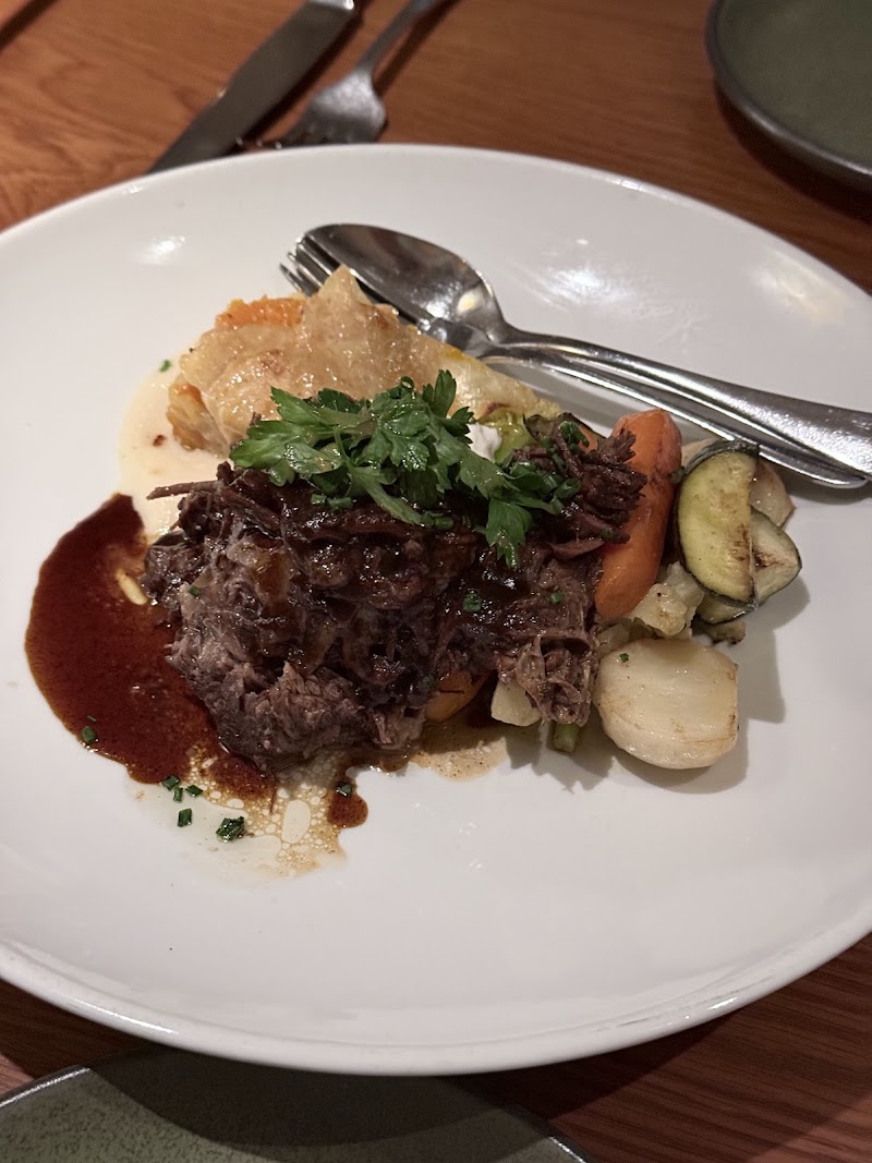 Slow-braised short rib dinner