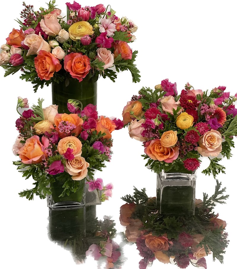 Vibrant event centerpiece duo