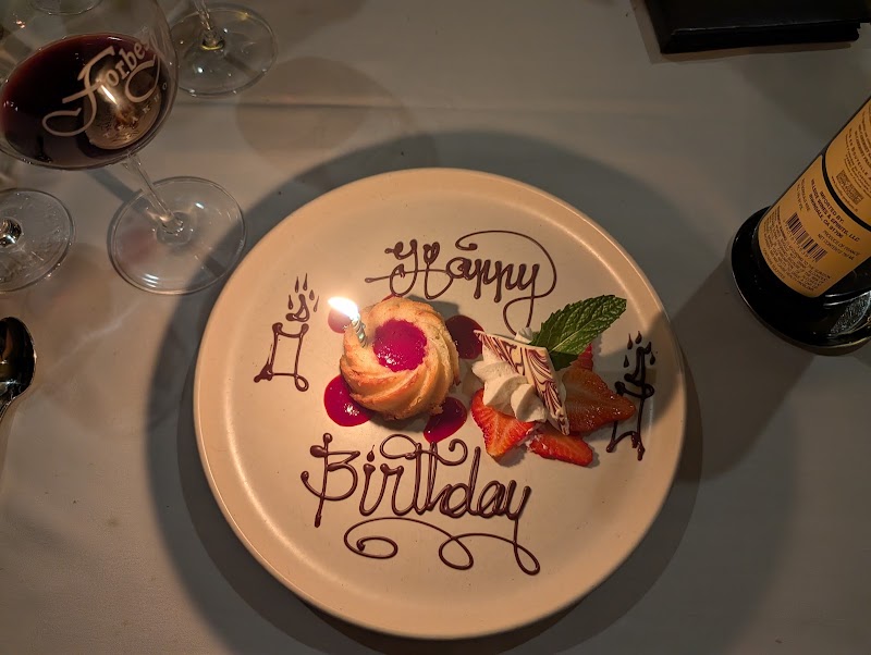 Birthday celebration, beautifully plated