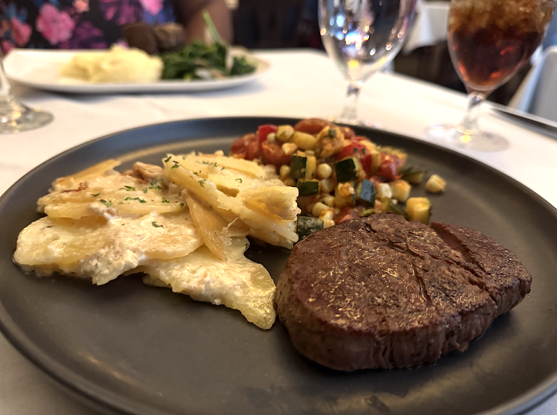 Filet mignon plated with care