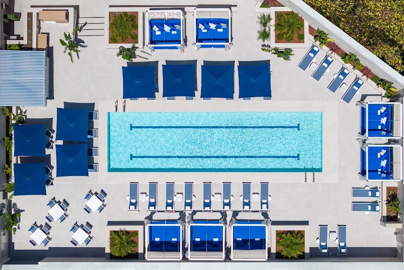Pool deck from above