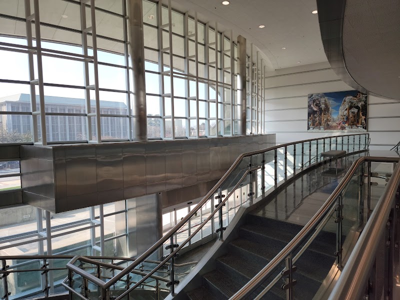 Bright open interior staircase