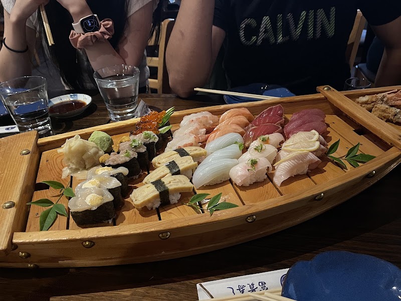 Fresh nigiri served in style