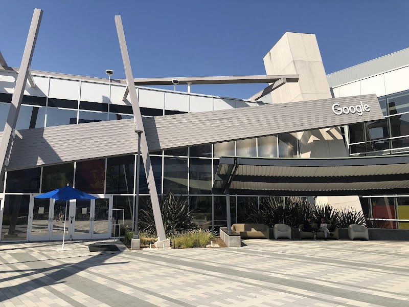 Bold architectural campus entrance