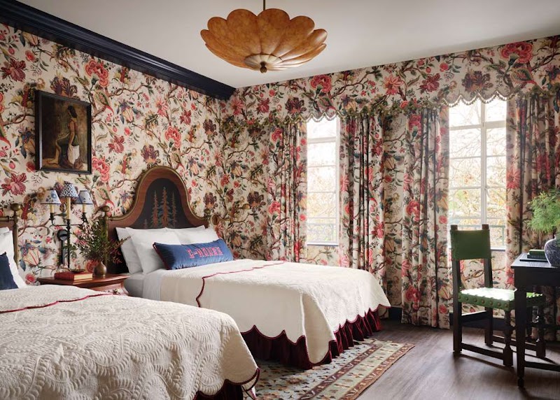 Bold florals, comfortable rooms