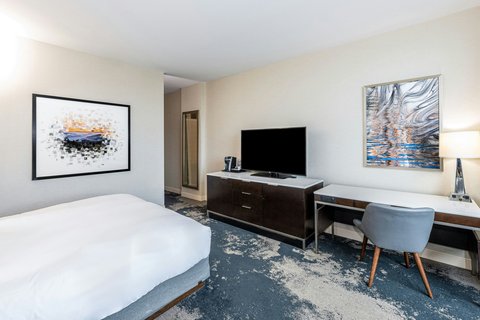 Comfortable, refreshed guest room