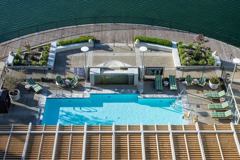 Poolside lagoon retreat