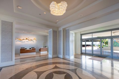 Serene, welcoming lobby entrance