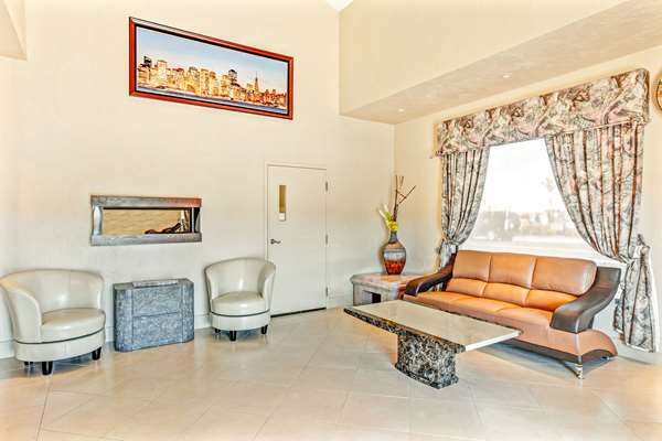 Relaxed lobby lounge area