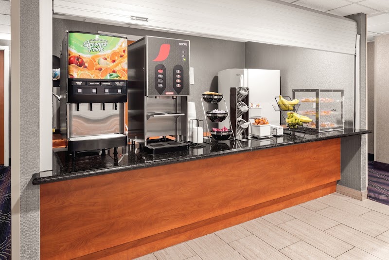 Fresh breakfast buffet spread