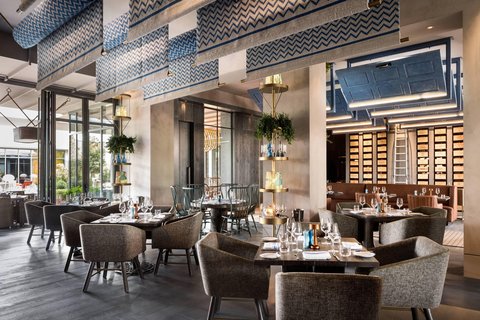 Stylish dining room, ready