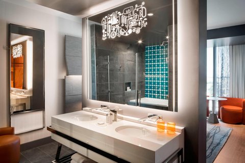 Welcoming hotel common space