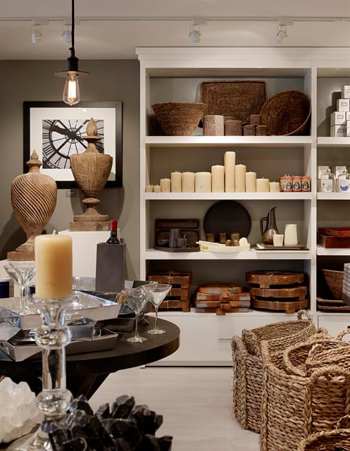Artisan goods, baskets, candles