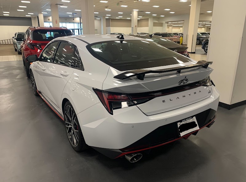 Elantra N on showroom floor