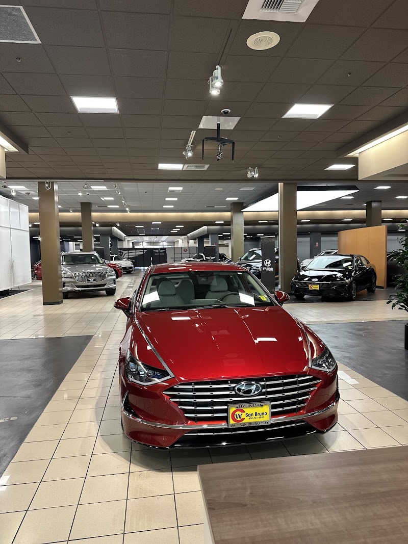 Red Hyundai takes center stage
