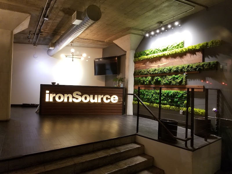 ironSource office entrance lobby