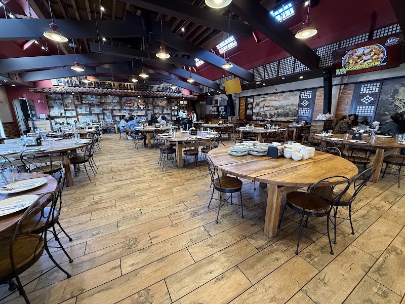 Warm, spacious dining hall