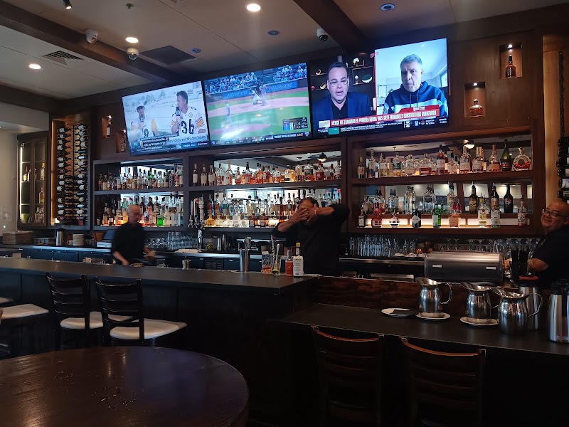 Lively bar with screens