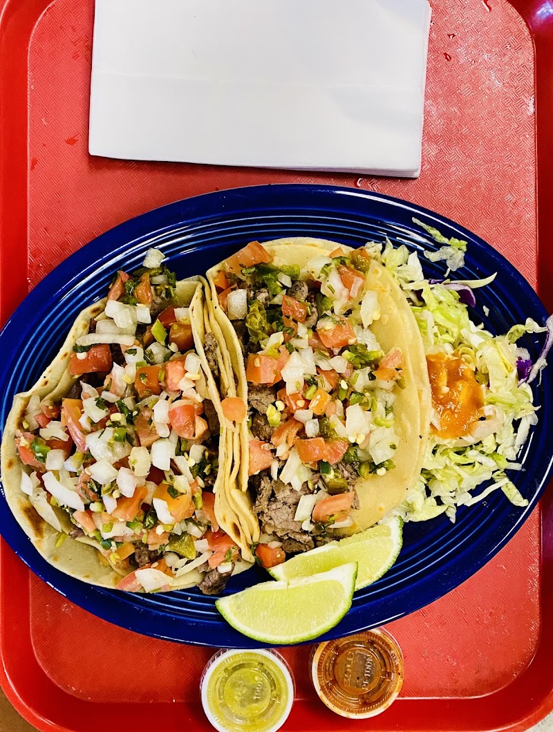 Fresh tacos, vibrant toppings