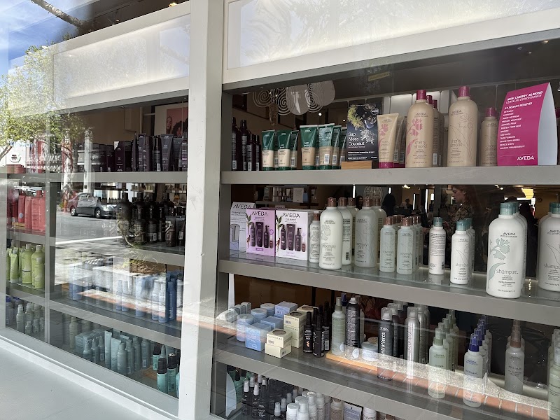 Aveda retail products displayed