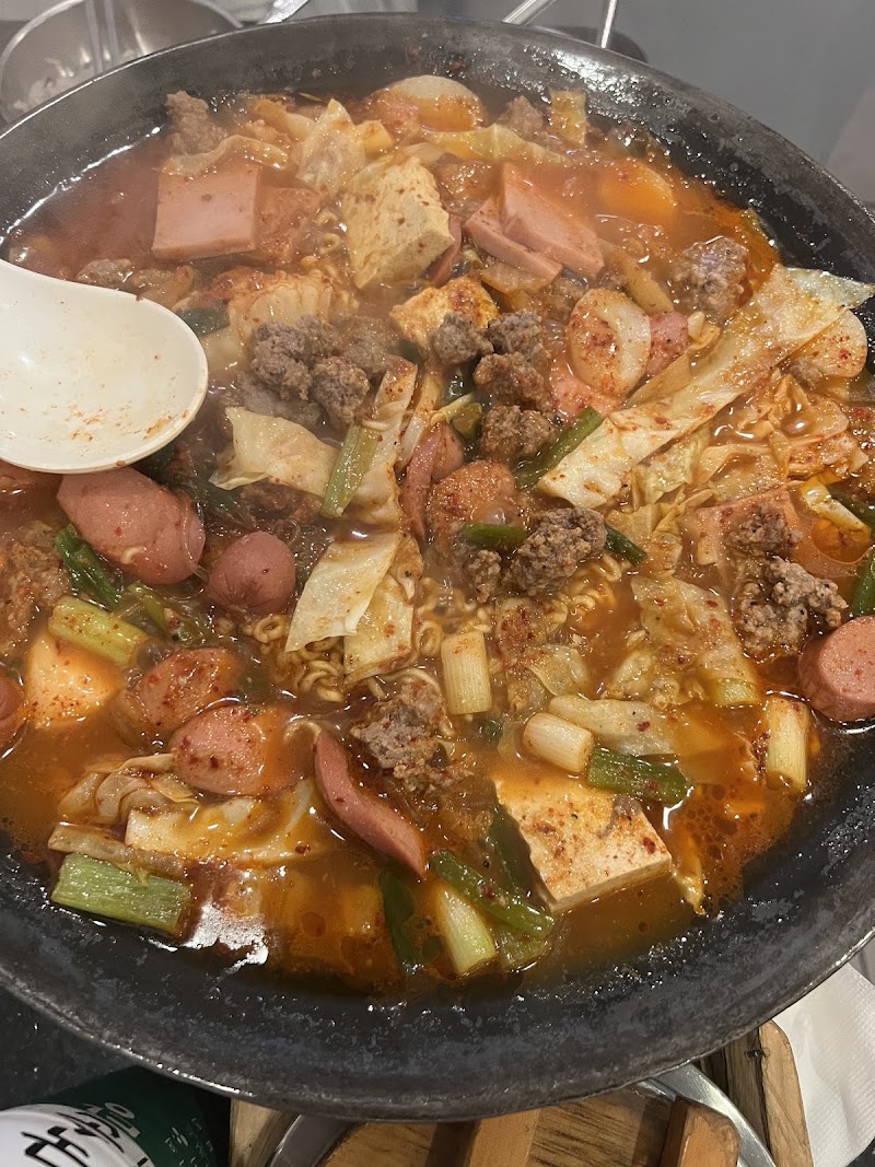 Bubbling Korean army stew
